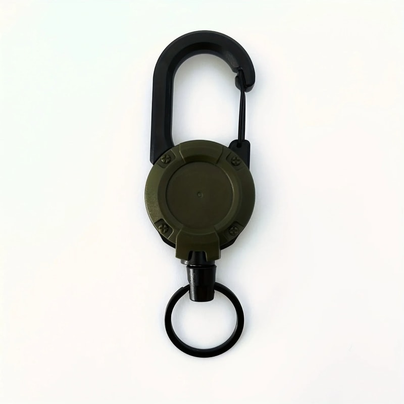Heavy Duty Retractable Keychain With Carabiner Clip 5