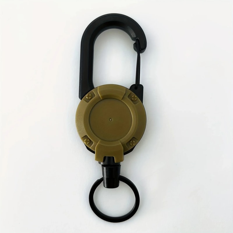 Heavy Duty Retractable Keychain With Carabiner Clip 6