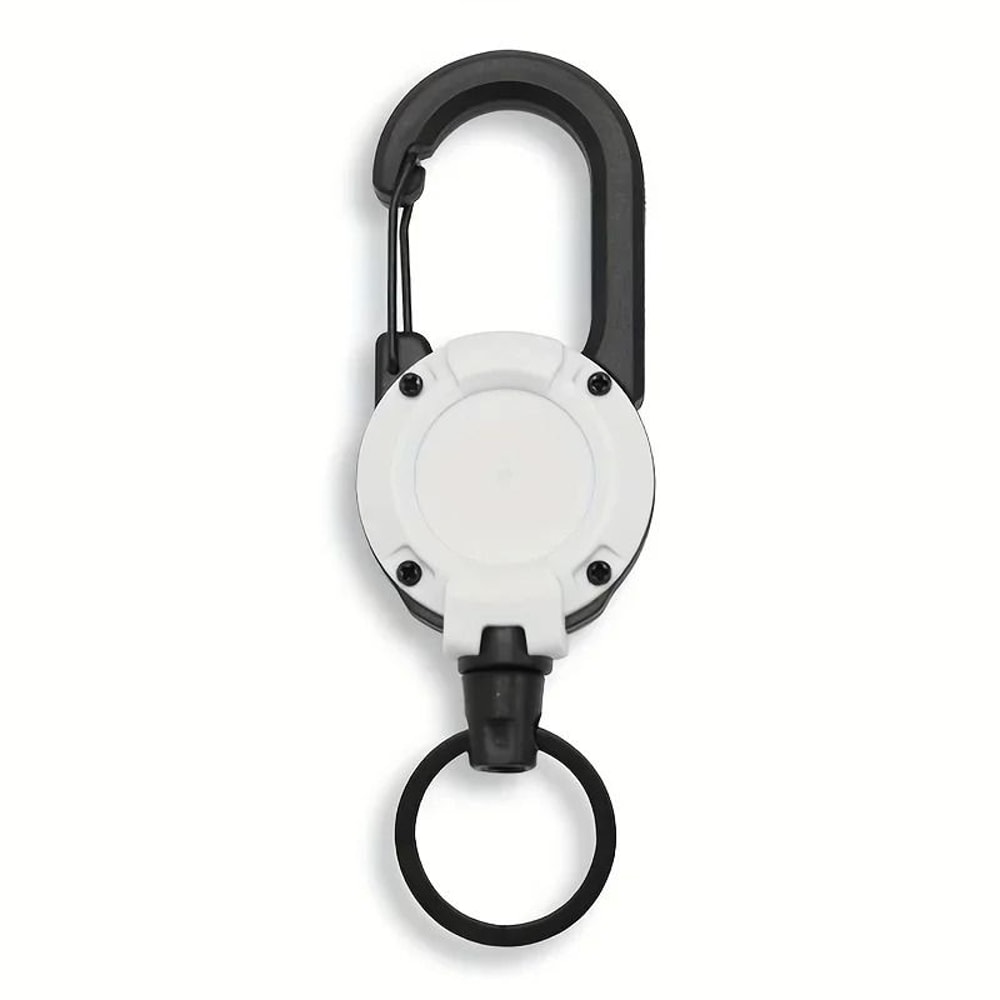 Heavy Duty Retractable Keychain With Carabiner Clip 7
