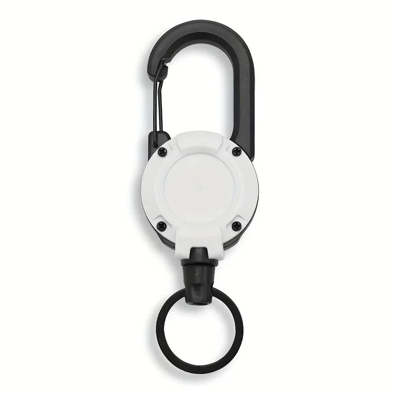 Heavy Duty Retractable Keychain With Carabiner Clip 7