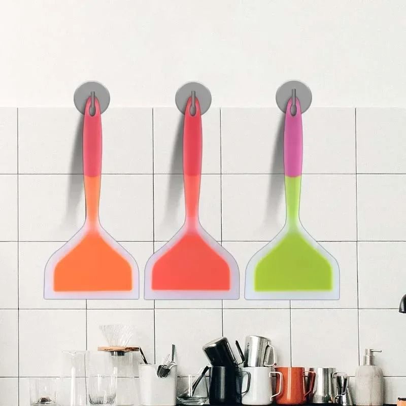 Silicone Wide Head Cooking Spatula Non Stick Heat Safe Kitchen Tool 4
