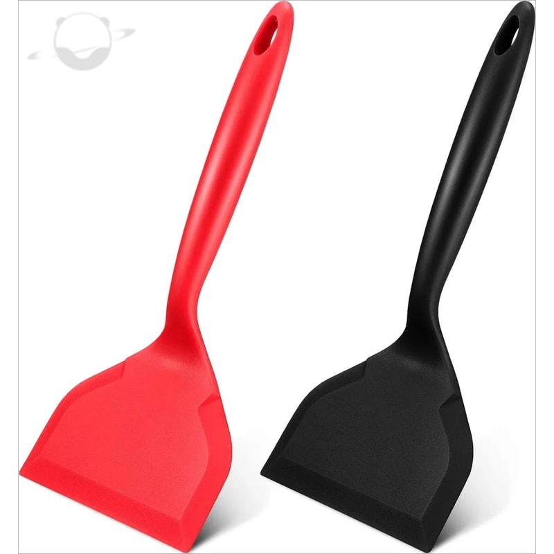 Silicone Wide Head Cooking Spatula Non Stick Heat Safe Kitchen Tool 0