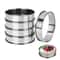 Stainless Steel Muffin Tart Rings Set Of 5 Double Rolled Baking Molds 1
