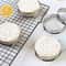 Stainless Steel Muffin Tart Rings Set Of 5 Double Rolled Baking Molds 6