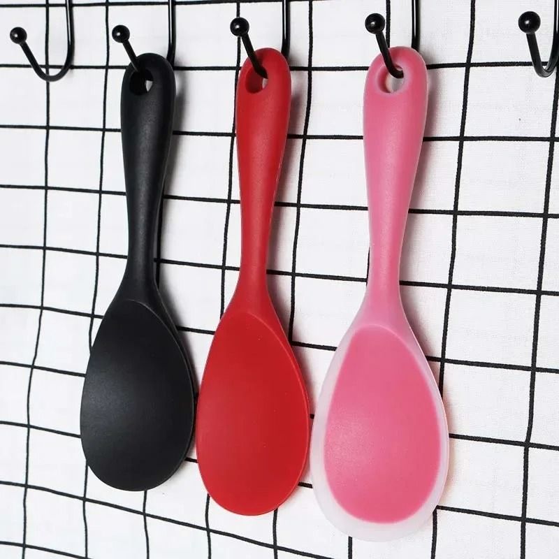 Hanging Silicone Rice Spoon Non Stick Cooking Scoop 5