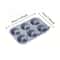 6 Hole Silicone Donut Baking Mold Non Stick Oven Safe Bakeware 2