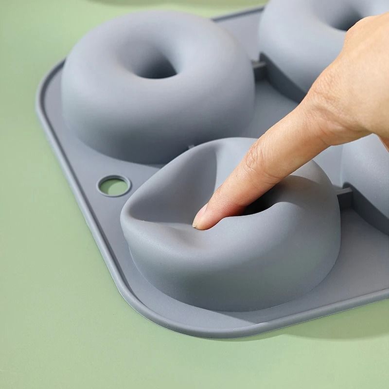 6 Hole Silicone Donut Baking Mold Non Stick Oven Safe Bakeware 5