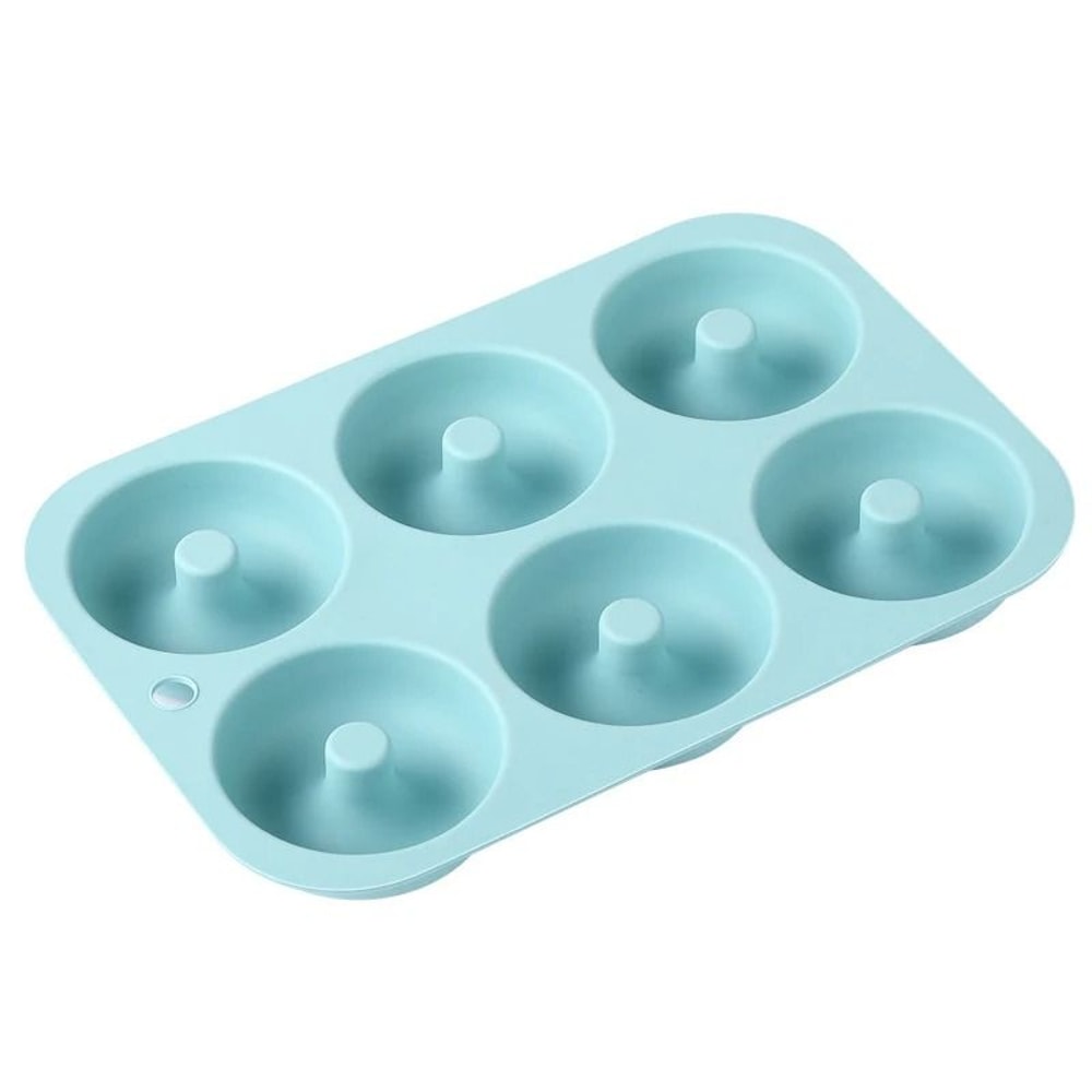 6 Hole Silicone Donut Baking Mold Non Stick Oven Safe Bakeware 7