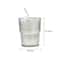 450ml Glass Cup With Lid And Straw Leakproof Heat Resistant Drinkware 2