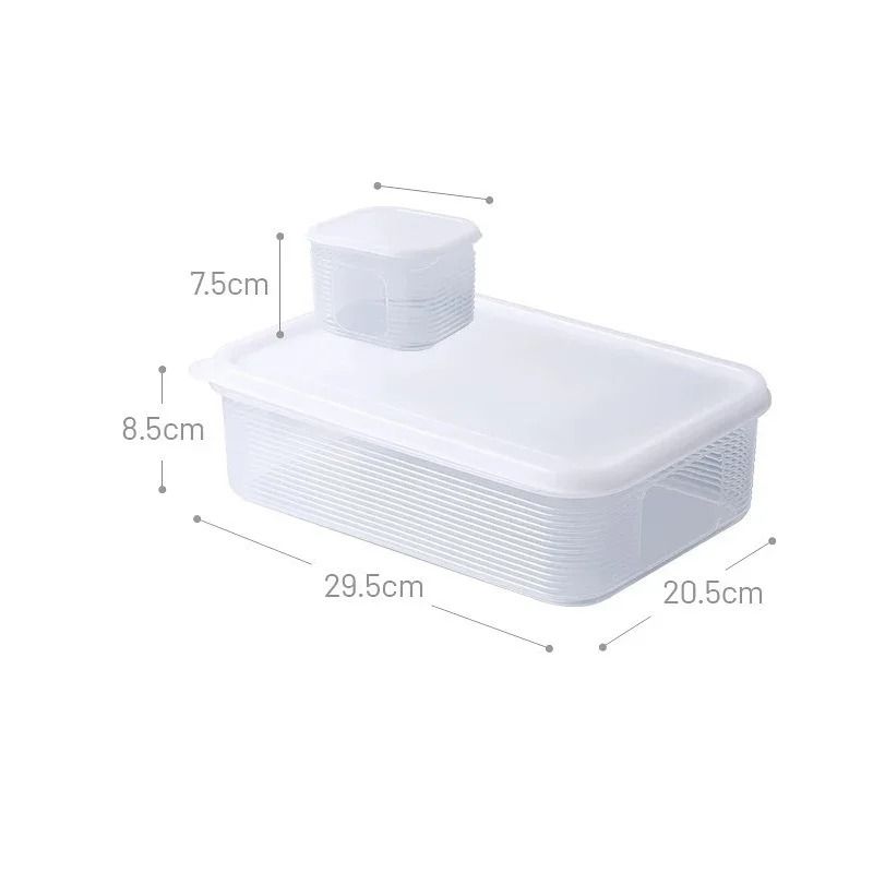 6 Grid Food Storage Container With Lid Fresh Keeping Refrigerator Organizer 2