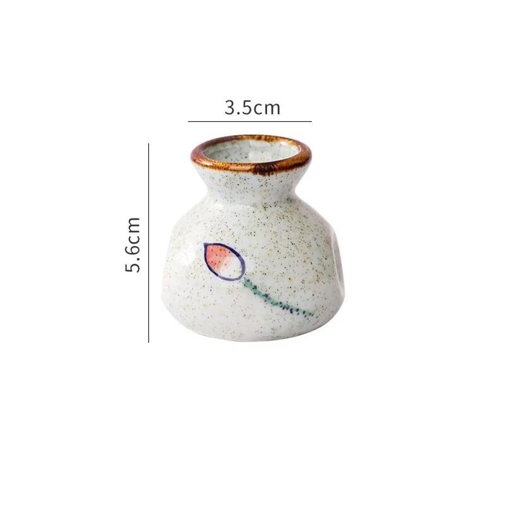 Japanese Style Ceramic Toothpick Holder Mini Retro Storage Jar 2