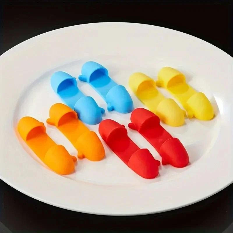 Silicone Finger Pinch Mitts For Safe Cooking And Baking 2 Piece Set 6