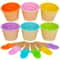 Reusable Cartoon Ice Cream Bowl And Spoon Set For Kids 0