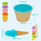 Reusable Cartoon Ice Cream Bowl And Spoon Set For Kids 1