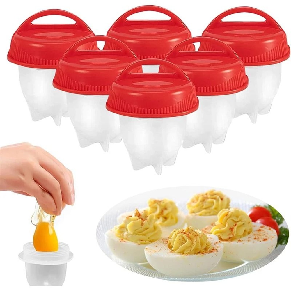 Silicone Egg Boiler Cups Non Stick Egg Poacher Set Of 6 1