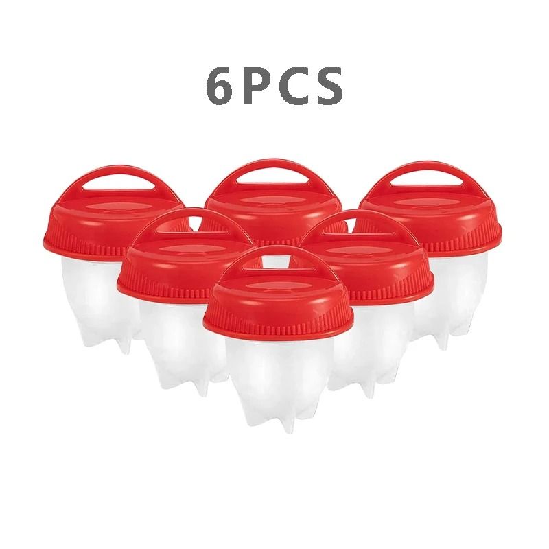 Silicone Egg Boiler Cups Non Stick Egg Poacher Set Of 6 7