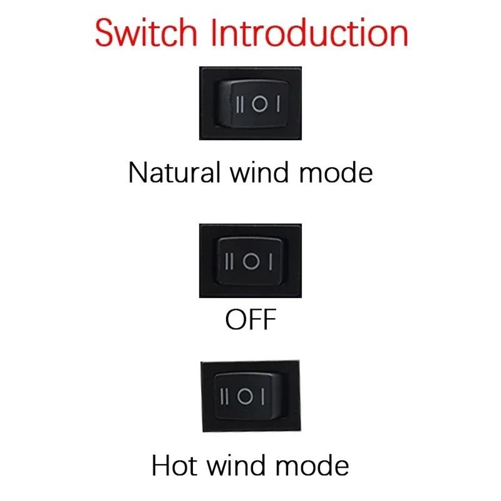 Portable Camping Heater Fan For Cool Weather Battery Powered Blower With Dual Air Modes 5