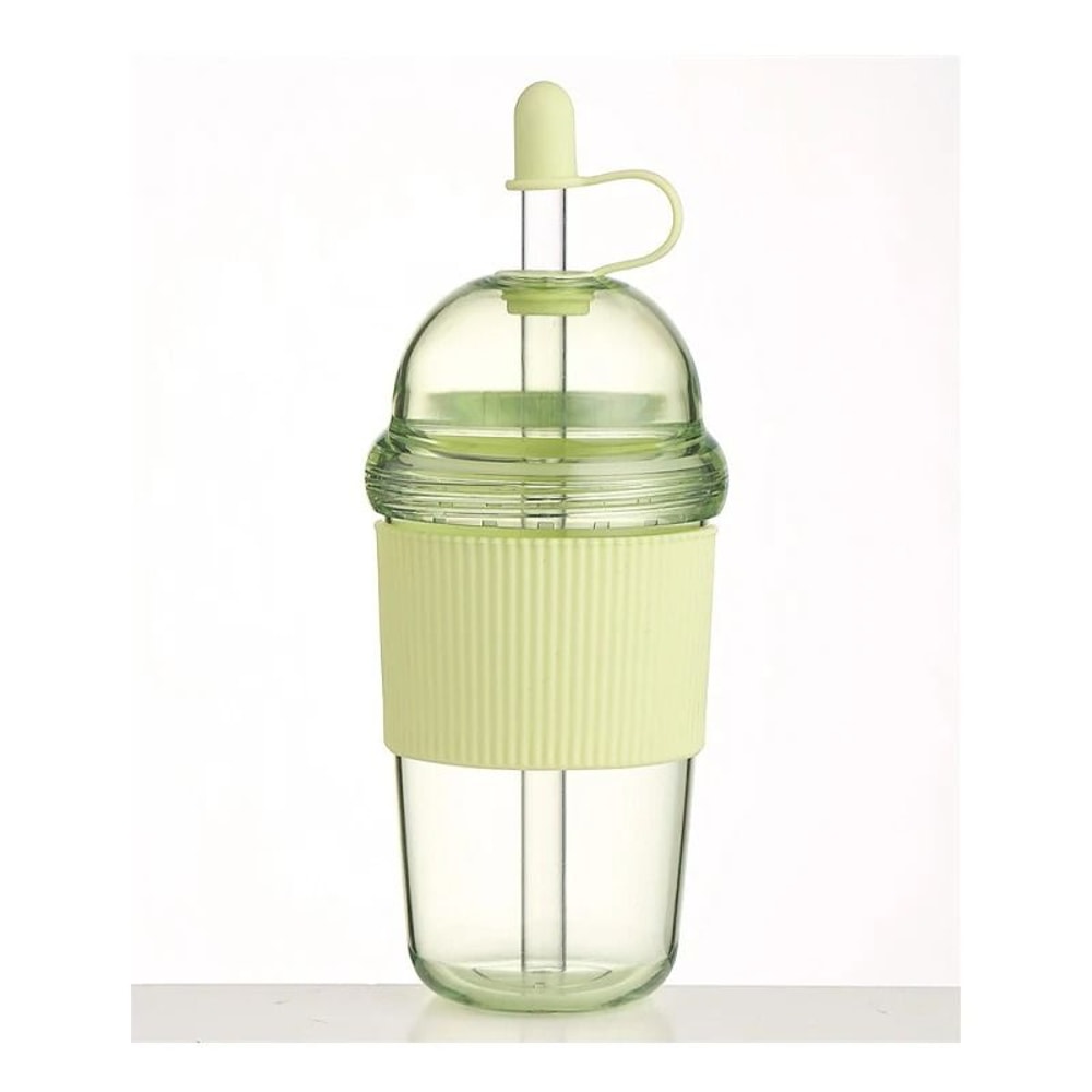 630ml Straw Water Bottle With Lid Reusable Drink Cup 9