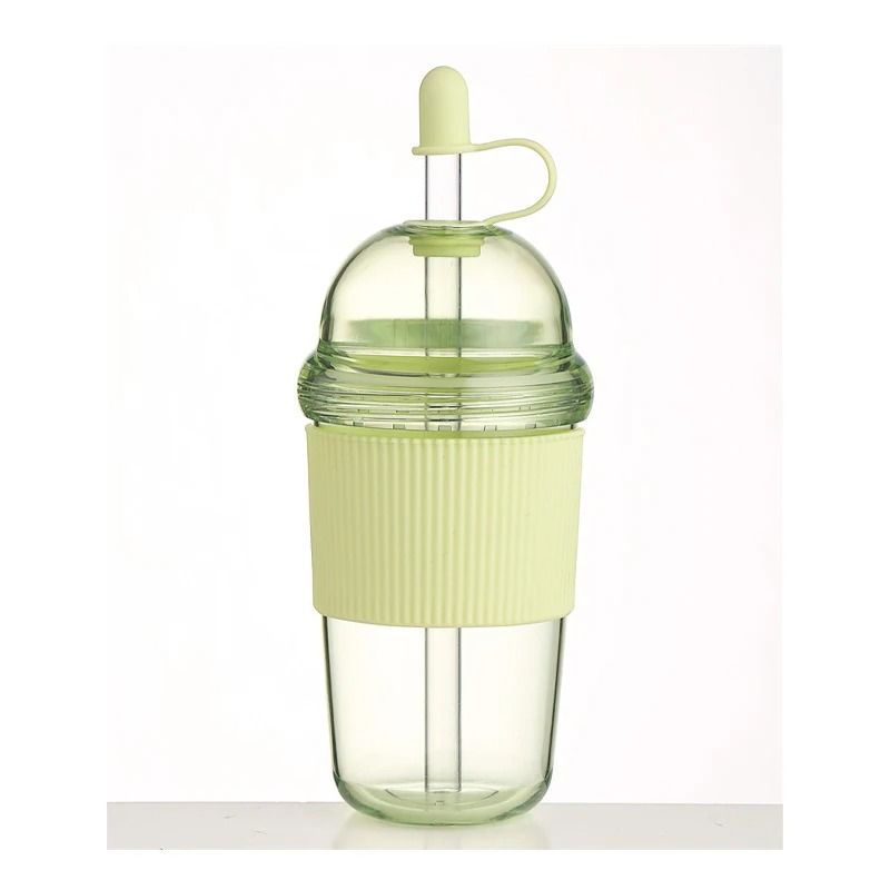 630ml Straw Water Bottle With Lid Reusable Drink Cup 9