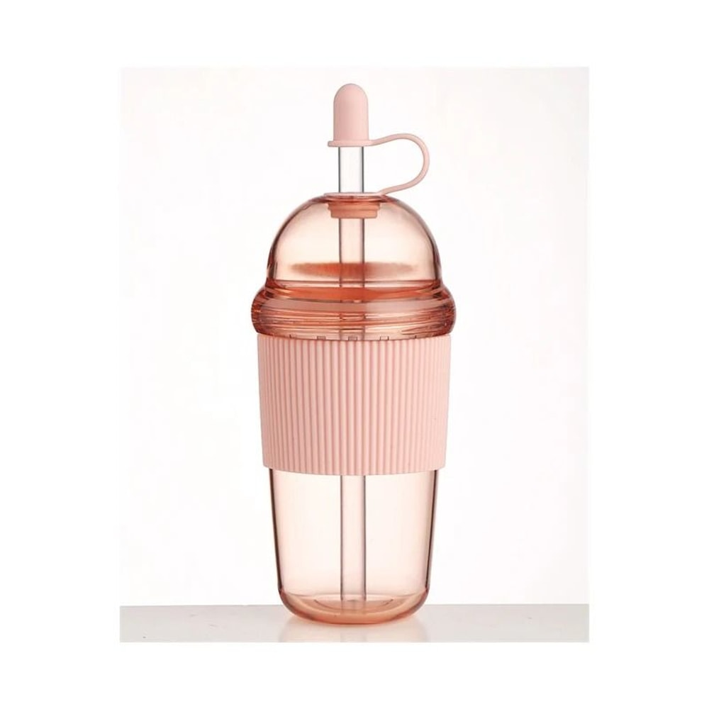 630ml Straw Water Bottle With Lid Reusable Drink Cup 10