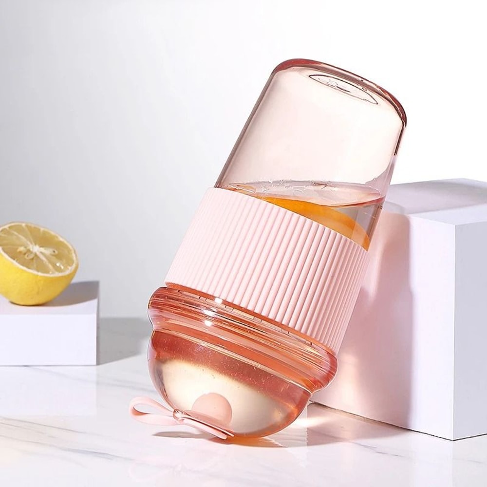 630ml Straw Water Bottle With Lid Reusable Drink Cup 6