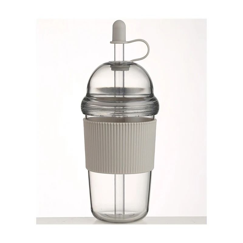 630ml Straw Water Bottle With Lid Reusable Drink Cup 8