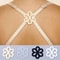 Flower Bra Strap Concealer Clips 20 Piece Set Non Slip Back Strap Holder 0