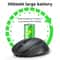 Rechargeable Dual Mode Silent Wireless Bluetooth Mouse Ergonomic Design 0