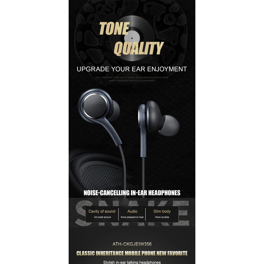 Type C Wired Earphones With Microphone For USB C Devices 0