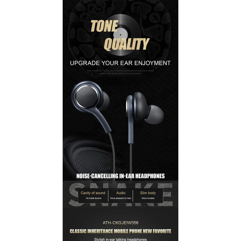 Type C Wired Earphones With Microphone For USB C Devices 0