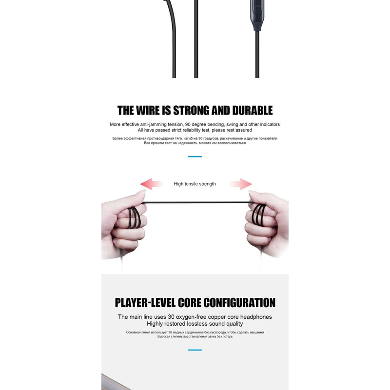 Type C Wired Earphones With Microphone For USB C Devices 4