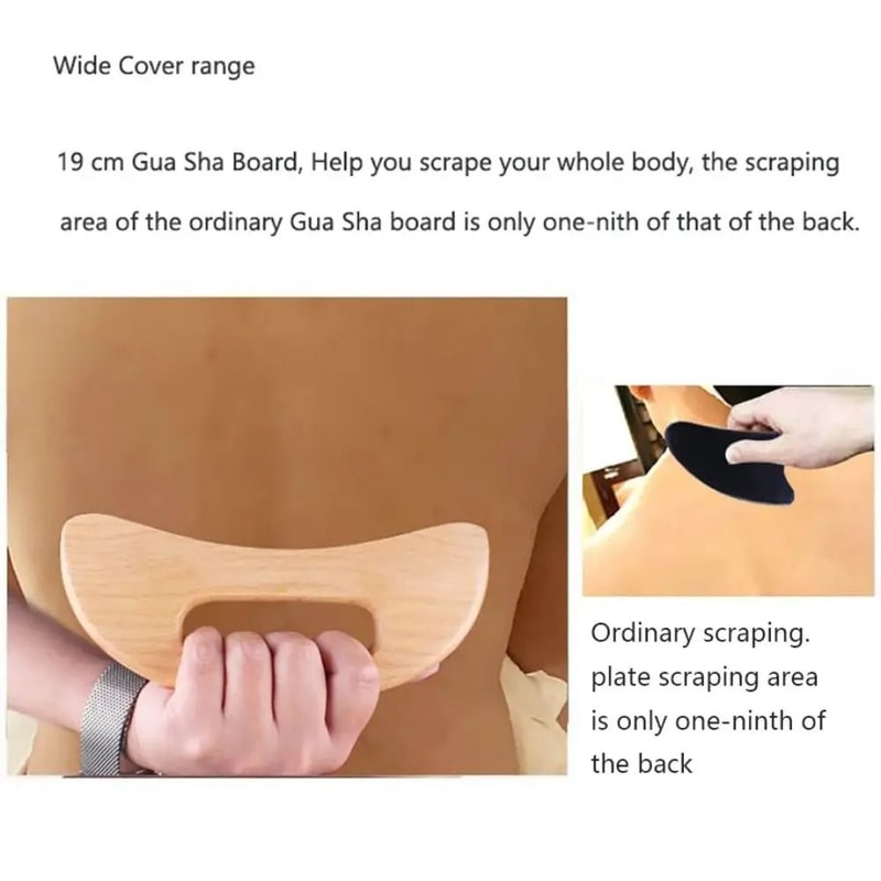 Wooden Gua Sha Body Massage Scraping Tool 3