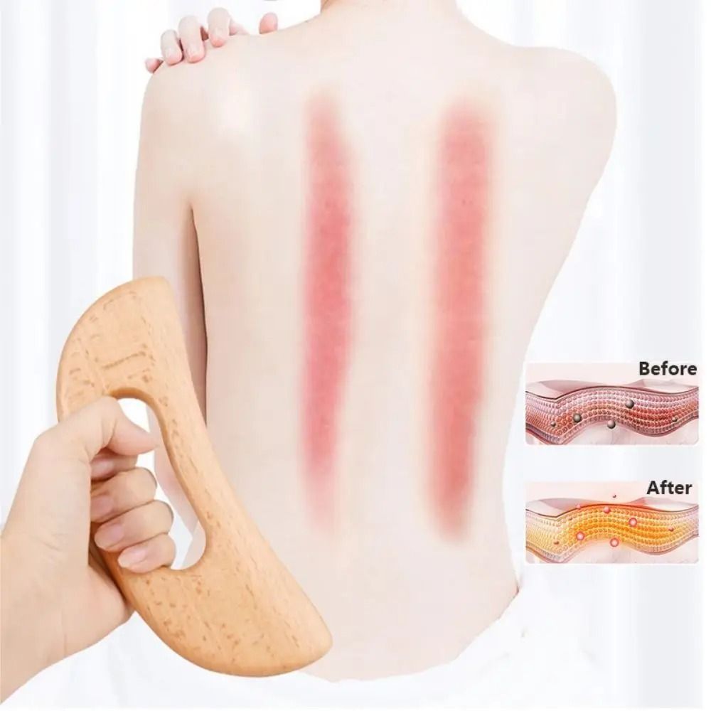 Wooden Gua Sha Body Massage Scraping Tool 4