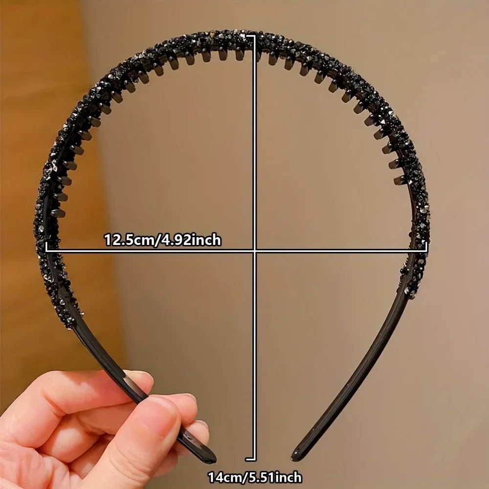 Childrens Non Slip Toothed Rhinestone Headbands Comfortable Fit 1