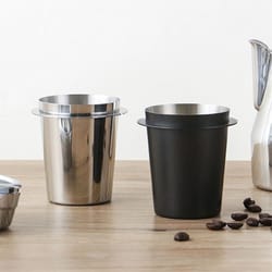 stainless steel espresso coffee dosing cup