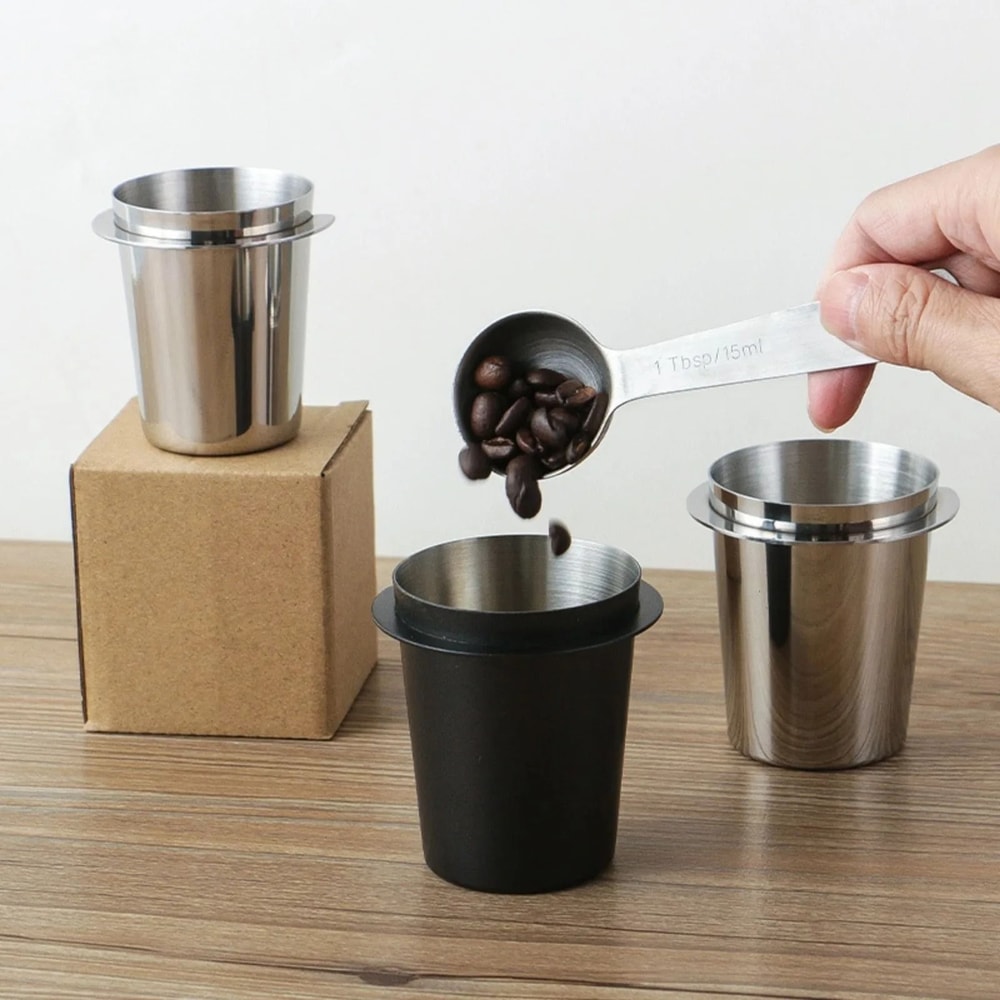 Stainless Steel Espresso Coffee Dosing Cup 1