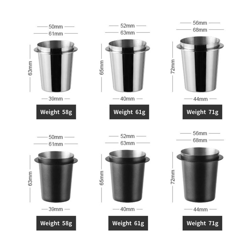 Stainless Steel Espresso Coffee Dosing Cup 5