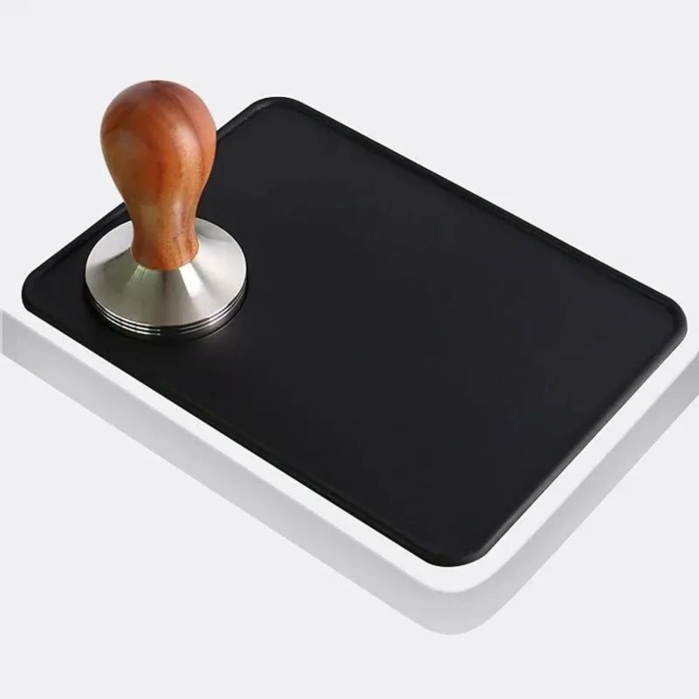 AntiSkid Espresso Coffee Tamper Mat Silicone Corner Pad 0