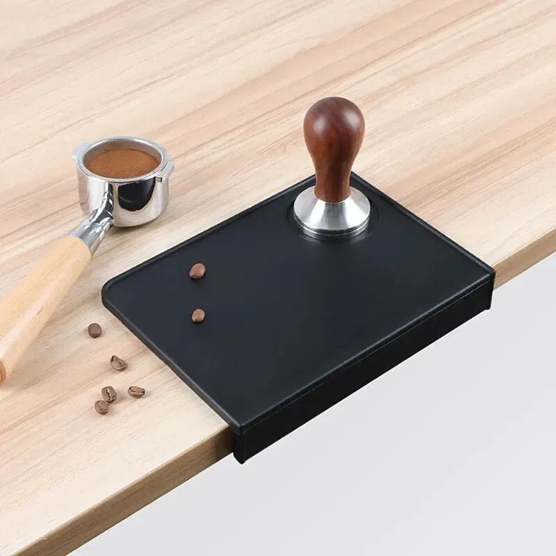AntiSkid Espresso Coffee Tamper Mat Silicone Corner Pad 4