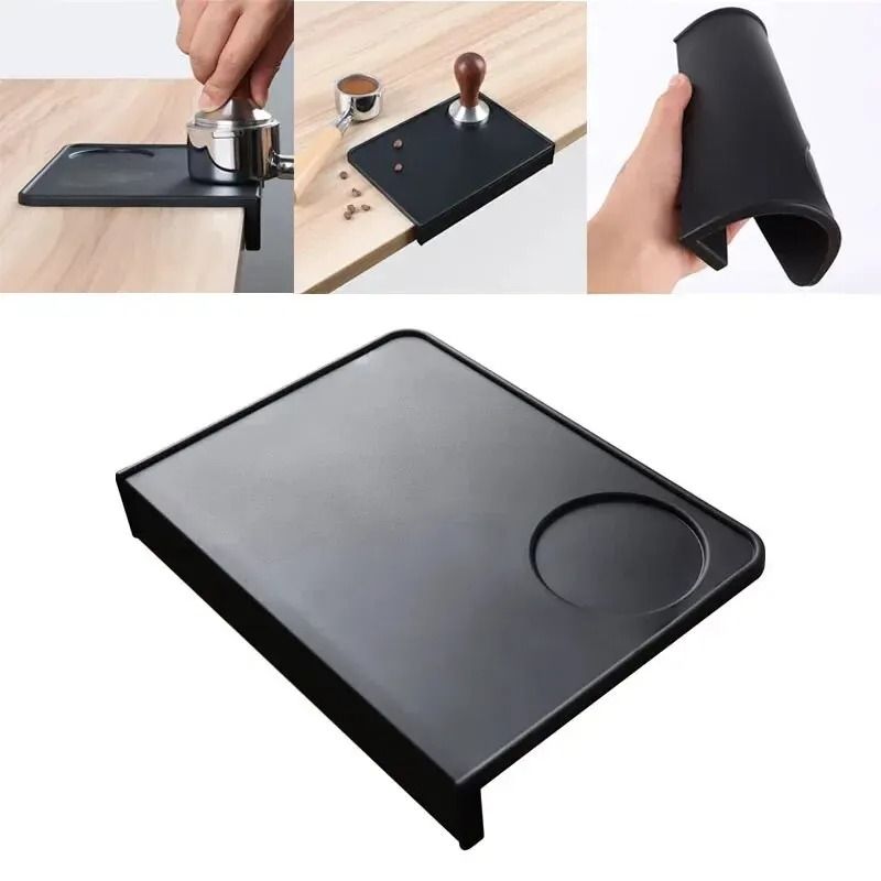 AntiSkid Espresso Coffee Tamper Mat Silicone Corner Pad 5