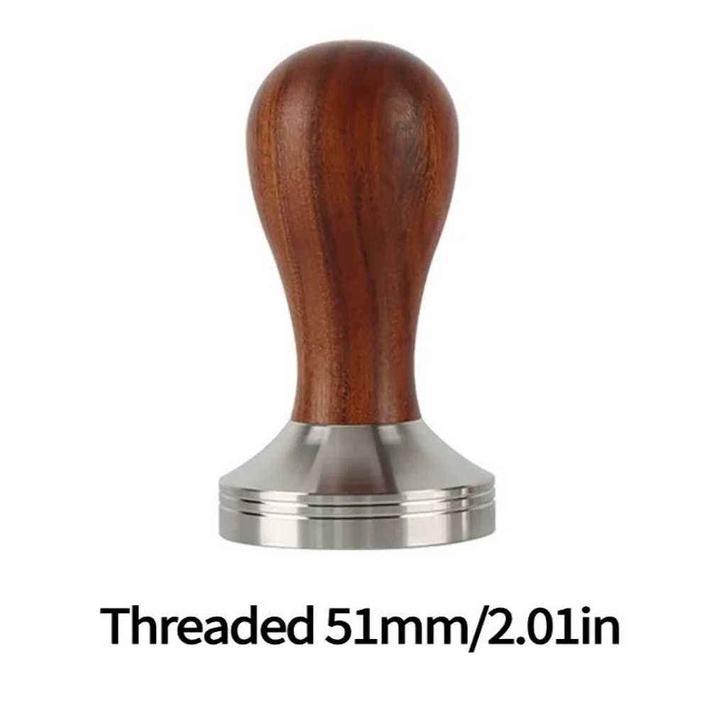 Stainless Steel Espresso Coffee Tamper With Wooden Handle 7