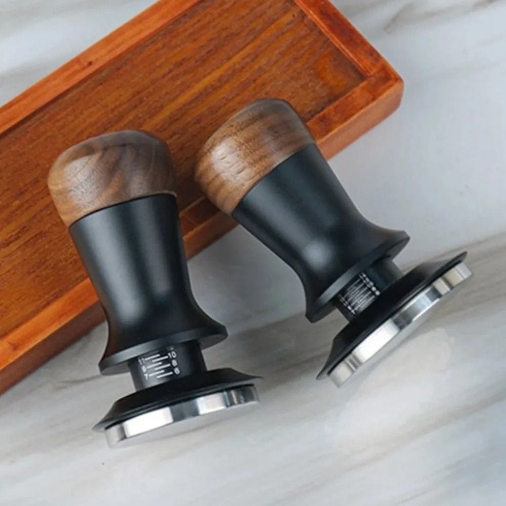 Walnut Wood Espresso Coffee Tamper With Constant Pressure 3