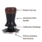 Walnut Wood Espresso Coffee Tamper With Constant Pressure 4