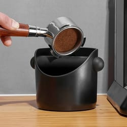 mini espresso coffee grounds knock box container