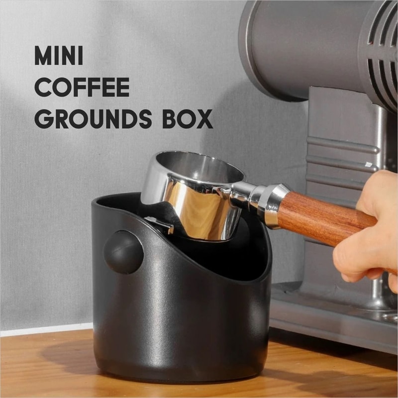 Mini Espresso Coffee Grounds Knock Box Container 1