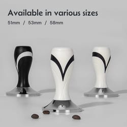 constant pressure espresso coffee tamper with flat base