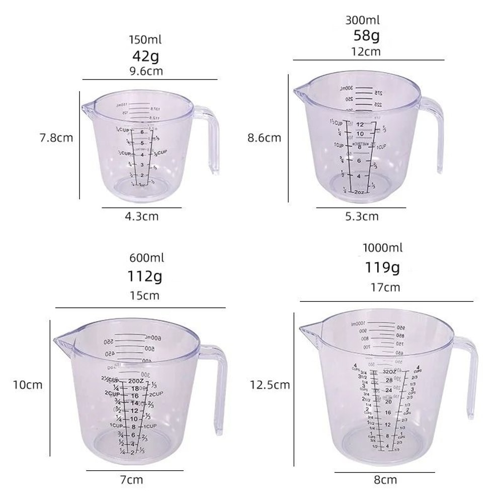 Plastic Measuring Cup With Pour Spout And Handle 5