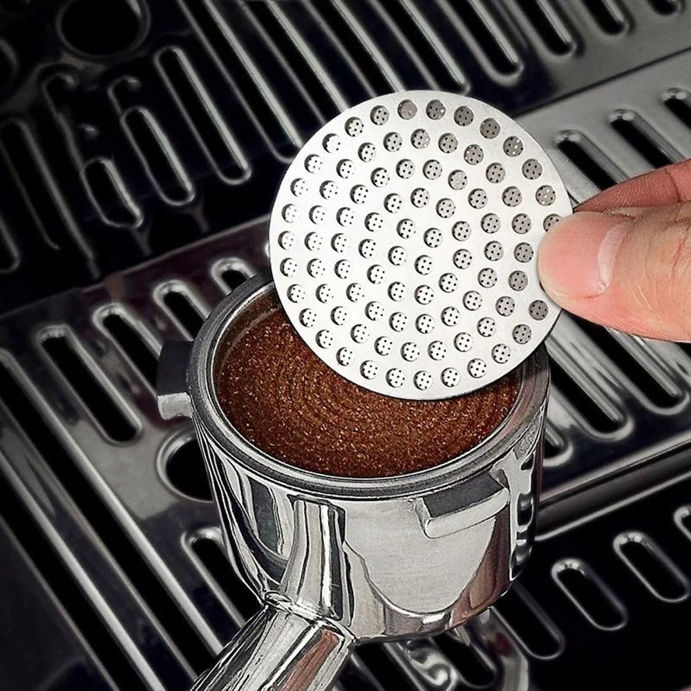Reusable Espresso Coffee Puck Screen With Double Layer Mesh 0