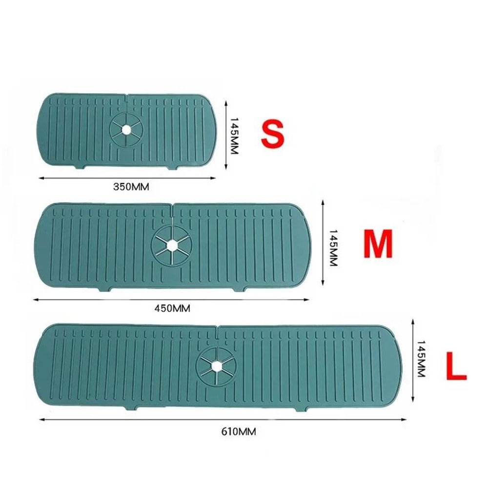 Silicone Faucet Splash Guard Sink Drainage Mat 9