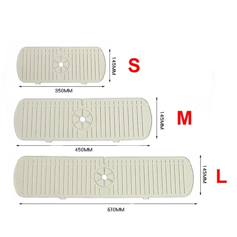 Silicone Faucet Splash Guard Sink Drainage Mat 8